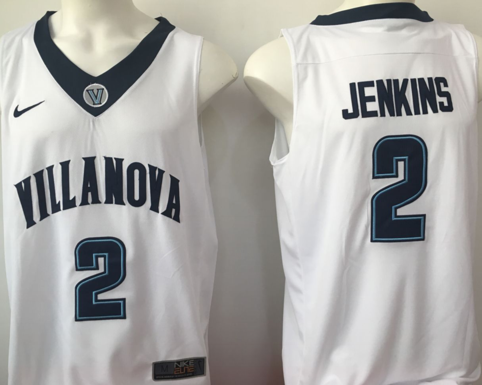 NCAA Men Villanova Wildcats White #2 jenkins->more ncaa teams->NCAA Jersey